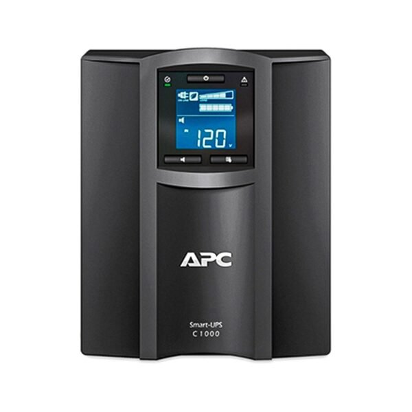 SMC1000IC-(2)-APC Smart-UPS C, Line Interactive, 1000VA, Tower, 230V, 8x IEC C13 outlets, SmartConnect port, USB and Ser