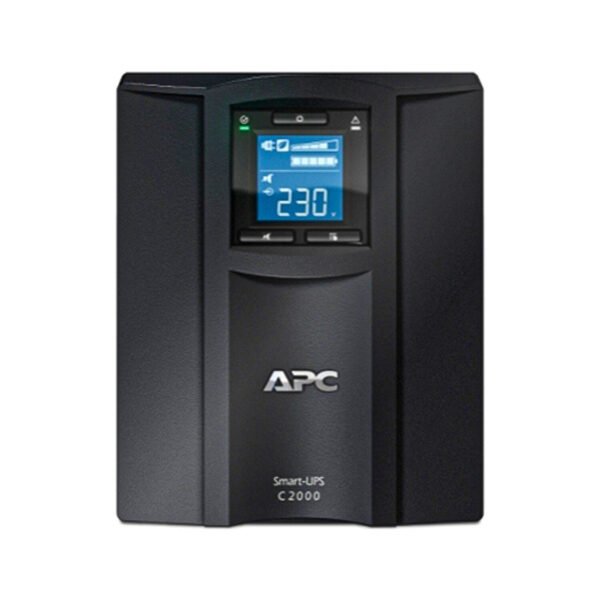 SMC2000I-(2)-APC Smart-UPS C, Line Interactive, 2000VA, Tower, 230V, 6x IEC C13+1x IEC C19 outlets