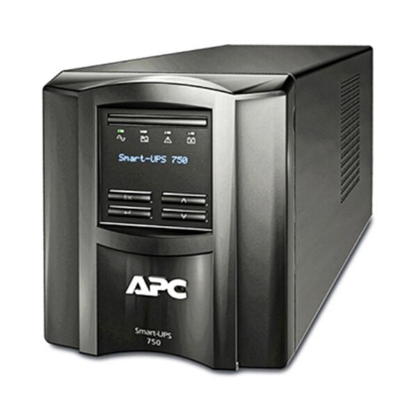 SMT750IC-(11)-APC Smart-UPS, Line Interactive, 750VA, Tower, 230V, 6x IEC C13 outlets, SmartConnect Port+SmartSlot, AVR, LCD