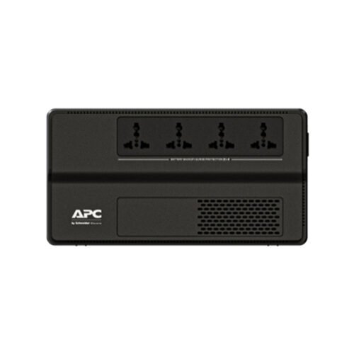 APC Easy UPS, 650VA, 375W, Floor/Wall Mount, 230V, 4x Universal outlets, AVR – (BV650I-MSX)