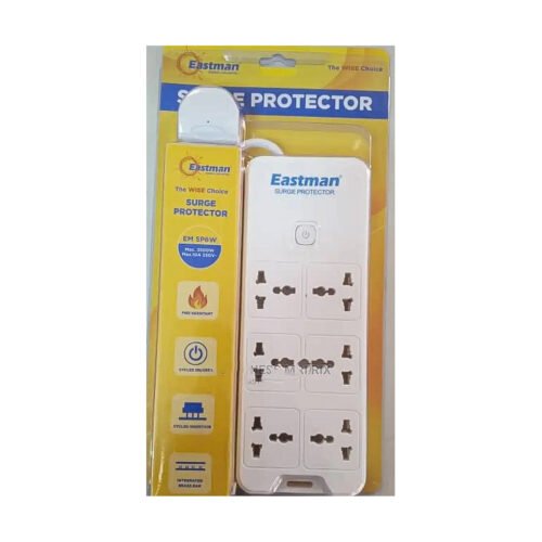 Eastman Surge Protector With 6 Universal Socket- NON USB (EM SP6W 10A)