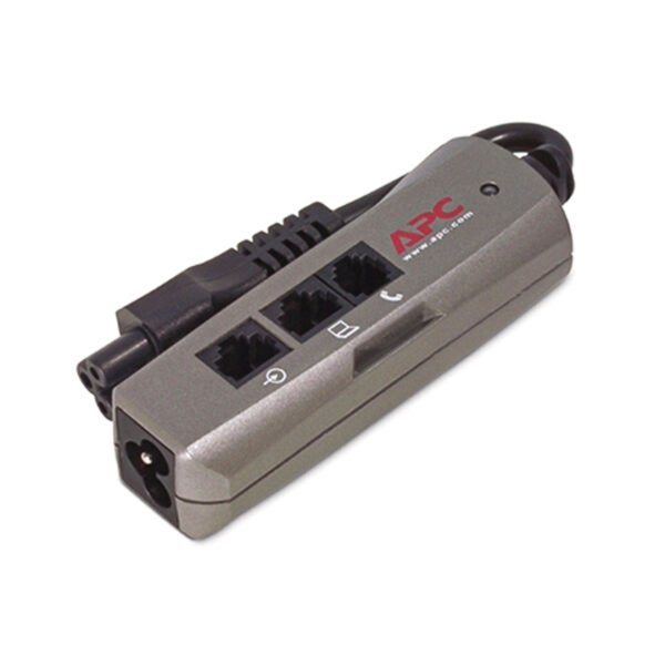 PNOTEPROC6-EC-(1)-APC Notebook Surge Protector for AC, phone and network lines, 3 pin connection, 100-240V, EMEA