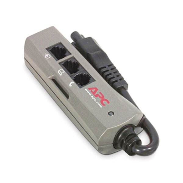 PNOTEPROC6-EC-(2)-APC Notebook Surge Protector for AC, phone and network lines, 3 pin connection, 100-240V, EMEA