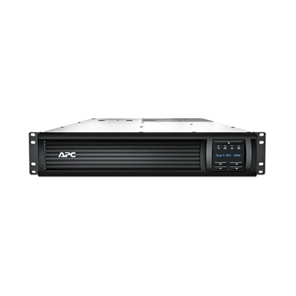 SMT3000RMI2U-(2)-APC Smart-UPS, Line Interactive, 3kVA, Rackmount 2U, 230V, 8x IEC C13+1x IEC C19 outlets, SmartSlot, AVR, LCD