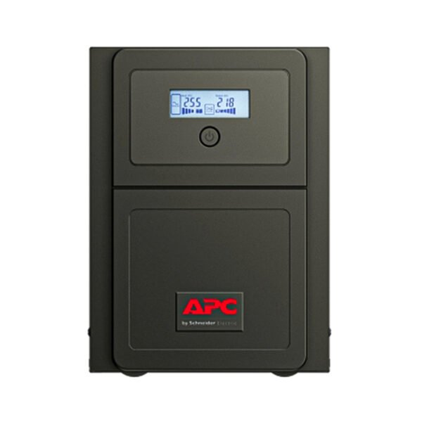 SMV1500AI-MS-(2)-APC Easy UPS 1 Ph Line Interactive, 1500VA, Tower, 230V, 4 Universal outlets, AVR, LCD