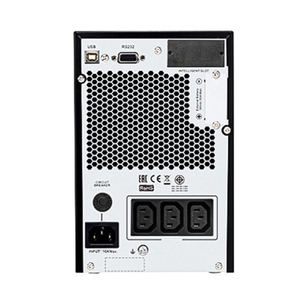 SRV1KIL-(3)-APC Easy UPS On-Line, 1000VA-800W, Tower, 230V, 3x IEC C13 outlets, Intelligent Card Slot, LCD, Extended runtime